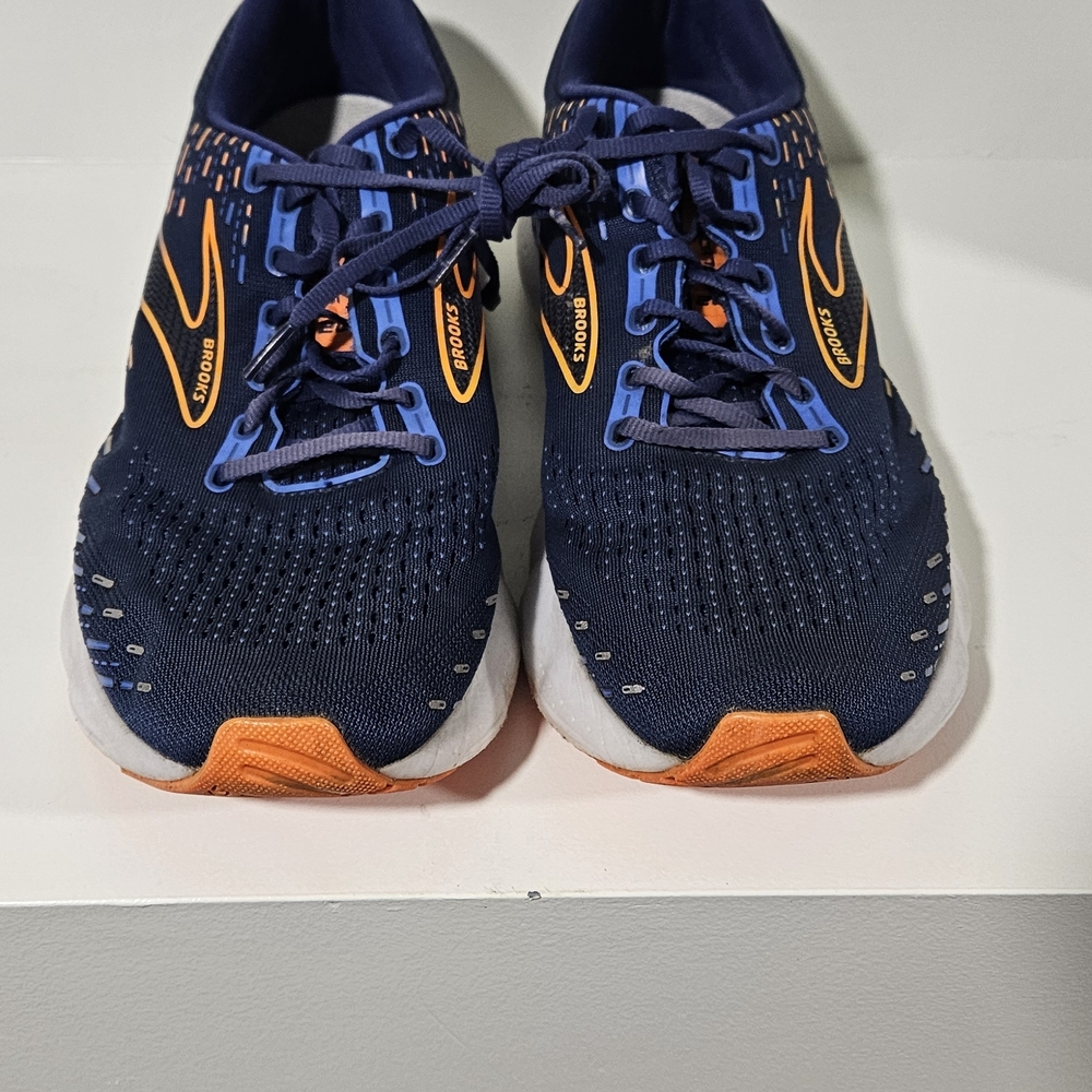 Brooks Navy and Orange Sneakers